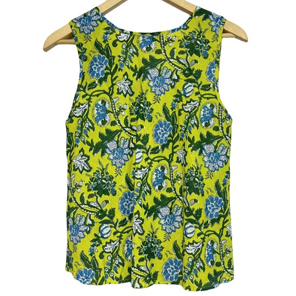 Dress Addict Cami Tank Top NWT Womens S Green Floral Light Cotton Boho Fairy - Picture 4 of 10